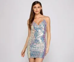 Windsor. Shelly Sequin Bodycon Mini Dress