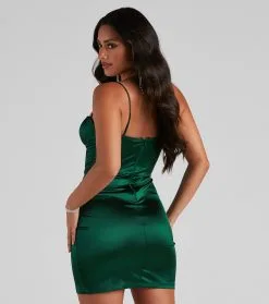 Windsor. Araceli Plunge Neck Satin Formal Dress -Bridal Dresses popular shop 05001 0836 2