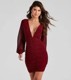 Windsor. Amaria Formal Ruched Chiffon Mini Dress -Bridal Dresses popular shop 05001 1031 3 46bca280 6055 4a0c 919a dd4f697c0e45