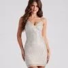 Windsor. Chloe Rhinestone Mesh Party Dress -Bridal Dresses popular shop 05001 1116 1
