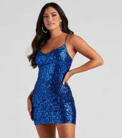 Windsor. Raelyn Sequin Mini Party Dress