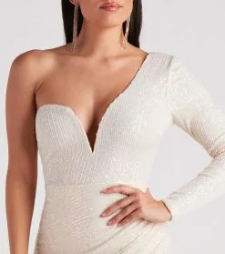 Windsor. Miley Sequin One Shoulder Dress -Bridal Dresses popular shop 05001 1197 4