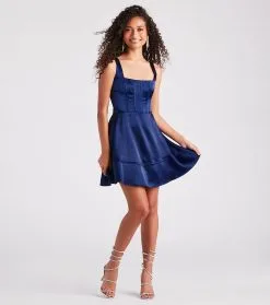 Windsor. Genesis Satin Corset A-Line Party Dress -Bridal Dresses popular shop 05001 1337 3