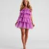 Windsor. Janice Tulle Halter Short Dress