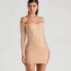 Windsor. Marilyn Rhinestone Mesh Mini Dress -Bridal Dresses popular shop 05001 1412 1