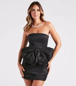 Windsor. Cecilia Taffeta Bow Mini Party Dress -Bridal Dresses popular shop 05001 1543 1 a4fe65f8 6db1 4238 836b 57b6260c6fe4