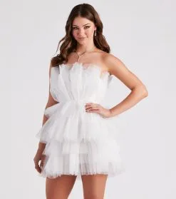 Windsor. Kayla Tulle Short Party Dress