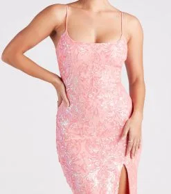 Windsor. Karley Formal Sequin Low Back Midi Dress -Bridal Dresses popular shop 05001 1670 4