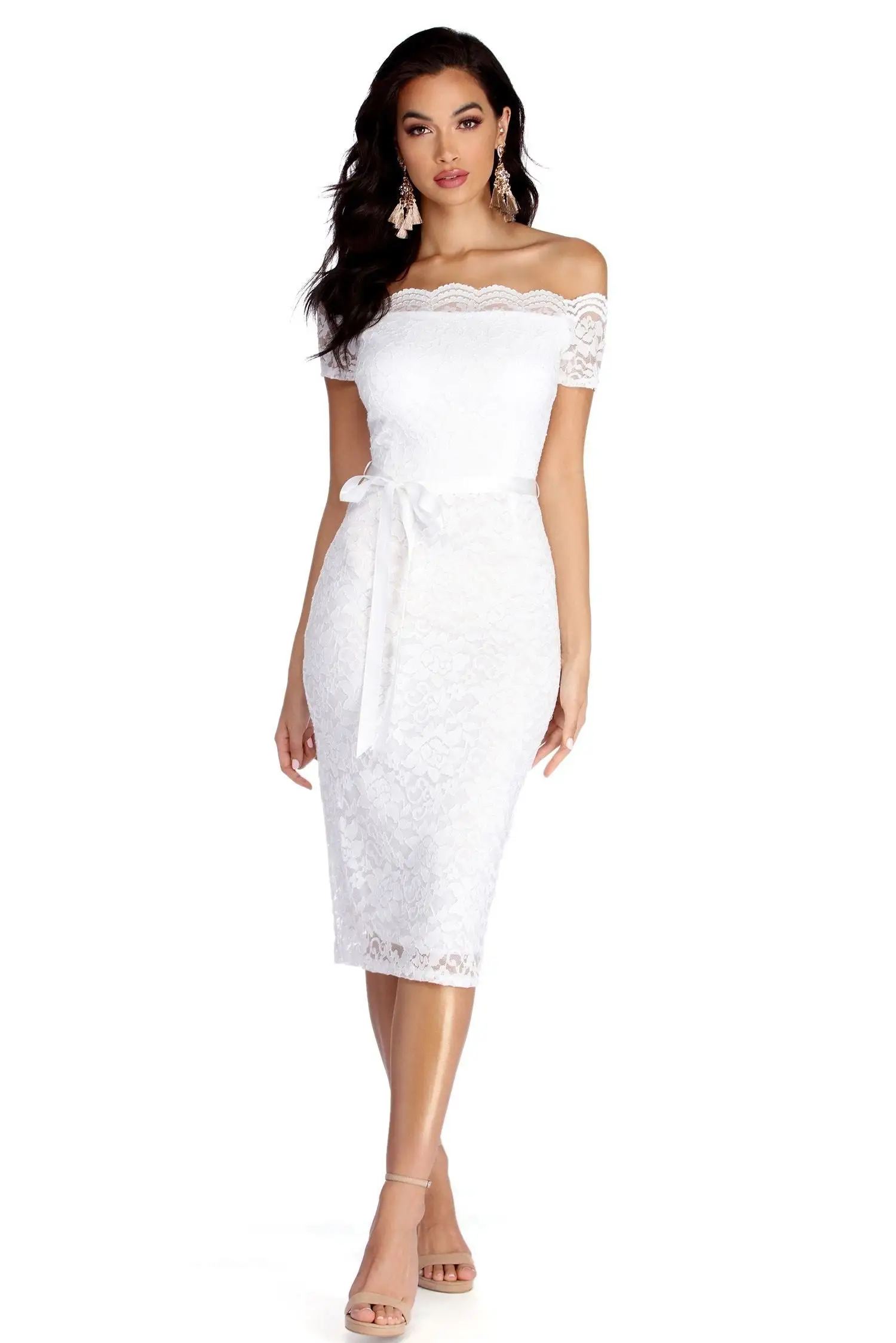 Windsor. Faith Formal Midi Lace Dress 3 Windsor. Faith Formal Midi Lace Dress