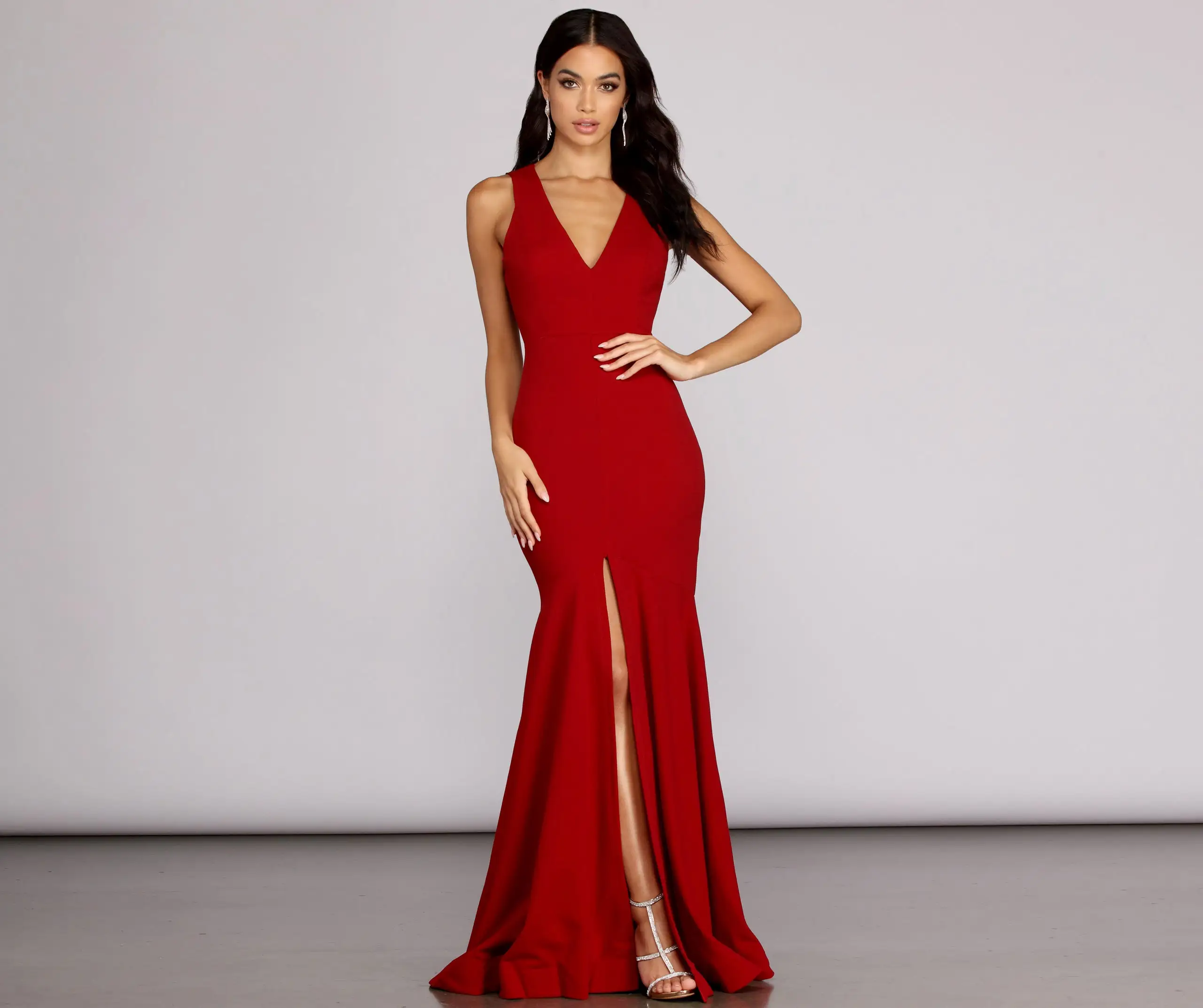 Windsor. Alicia Lace Crepe Mermaid Gown 3 Windsor. Alicia Lace Crepe Mermaid Gown