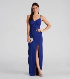 Windsor. PLACEHOLDER - Sasha Formal High Slit Wrap Dress -Bridal Dresses popular shop 05002 0082 1 0d4910ce 284e 4962 8a34 2b7981606e5b