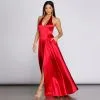Windsor. Hazel Formal Halter Satin Dress -Bridal Dresses popular shop 05002 0214 3