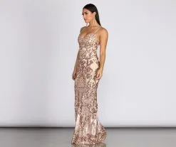 Windsor. Laylah Sequin Mermaid Gown -Bridal Dresses popular shop 05002 0272 4