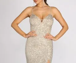 Windsor. Callie Sequin Lattice Back Dress 10 Windsor. Callie Sequin Lattice Back Dress -Bridal Dresses popular shop 05002 0441 4