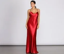 Windsor. Yadira Formal Satin Dress