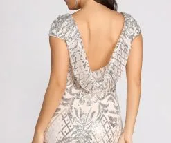 Windsor. Riva Cowl Back Sequin Dress -Bridal Dresses popular shop 05002 0522 3
