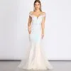 Windsor. Andrina Iridescent Sequin & Tulle Off Shoulder Mermaid Dress 2 Windsor. Andrina Iridescent Sequin & Tulle Off Shoulder Mermaid Dress -Bridal Dresses popular shop 05002 0568 1