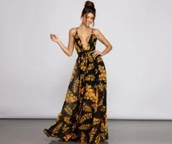 Windsor. Aubrielle Formal Floral Chiffon A-Line Dress -Bridal Dresses popular shop 05002 0697 5 fad5fd96 947b 4b59 ad79 be23eb6f364b