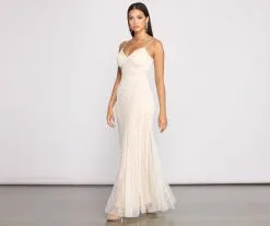 Windsor. Madeline Formal Beaded Mermaid Dress