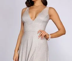 Windsor. Marie-Anne Glitter High Slit Dress 9 Windsor. Marie-Anne Glitter High Slit Dress -Bridal Dresses popular shop 05002 0783 3