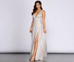Windsor. Marie-Anne Glitter High Slit Dress 10 Windsor. Marie-Anne Glitter High Slit Dress -Bridal Dresses popular shop 05002 0783 4