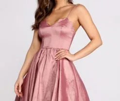 Windsor. Felicity Scallop Neck Taffeta High Low Dress 9 Windsor. Felicity Scallop Neck Taffeta High Low Dress -Bridal Dresses popular shop 05002 0938 4