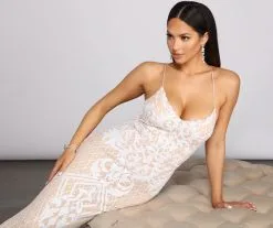 Windsor. Blair Sequin Scroll Sleeveless Formal Dress -Bridal Dresses popular shop 05002 0958 4 0e589924 2fb4 4349 868c 75d7553d7901