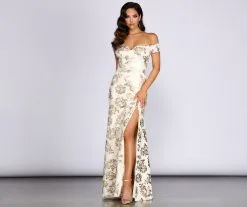 Windsor. Jaden Floral Foiled Sweetheart Dress 8 Windsor. Jaden Floral Foiled Sweetheart Dress -Bridal Dresses popular shop 05002 1117 3