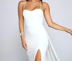 Windsor. Jacklyn Crepe And Chiffon High Slit Formal Dress -Bridal Dresses popular shop 05002 1223 5