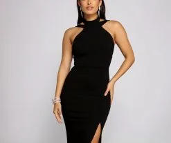 Windsor. Vivienne Formal High Slit Crepe Dress 15 Windsor. Vivienne Formal High Slit Crepe Dress -Bridal Dresses popular shop 05002 1224 4 9f2feede 424c 4203 b996 4f06590d6160