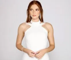 Windsor. Vivienne Formal High Slit Crepe Dress 18 Windsor. Vivienne Formal High Slit Crepe Dress -Bridal Dresses popular shop 05002 1225 3