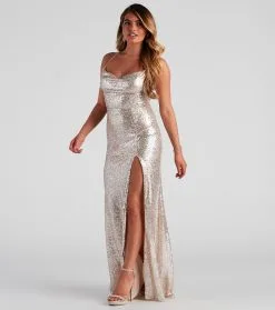Windsor. Delilah Formal Sequin High Slit Dress -Bridal Dresses popular shop 05002 1279 3 68a7aaf4 97a2 4f86 a166 627381162d9f