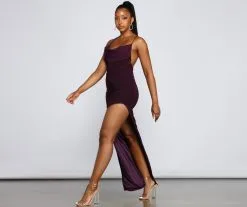 Windsor. Inez Formal High Slit Ruched Dress -Bridal Dresses popular shop 05002 1315 4 1b4c17d6 7578 4d2f a44c b376280c88cd