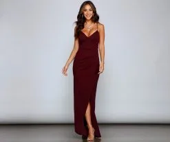 Windsor. Skyler Formal A-Line Crepe Dress -Bridal Dresses popular shop 05002 1376 3