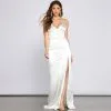 Windsor. Kiara Satin High-Slit Mermaid Dress -Bridal Dresses popular shop 05002 1443 1