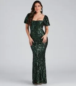 Windsor. Quinn Sequin Scroll Puff Sleeve Dress -Bridal Dresses popular shop 05002 1522 3 fcbd77f9 70cb 4169 8d9d 5024d6ee5c38