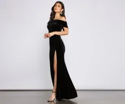 Windsor. Olivia Formal Velvet Off-The-Shoulder Dress -Bridal Dresses popular shop 05002 1546 3 4515a041 b4dd 4a82 94bd 305dda033246