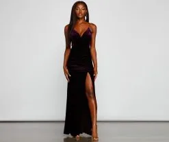 Windsor. Cassia Formal Open-Back Velvet Dress -Bridal Dresses popular shop 05002 1550 1 1