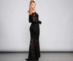 Windsor. Betty Formal Off The Shoulder Lace Dress -Bridal Dresses popular shop 05002 1711 6