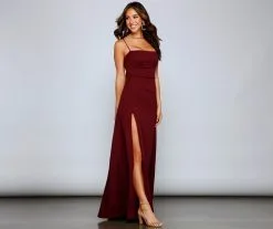 Windsor. Wren Formal Ruched Crepe Dress -Bridal Dresses popular shop 05002 1750 1 f8187ba7 e74c 4a93 8728 257c290a73ad