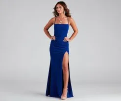 Windsor. Tabitha Formal High Slit Crepe Dress -Bridal Dresses popular shop 05002 2038 3 61b9169f 4952 439e b947 57328c18550a