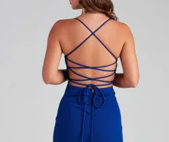 Windsor. Tabitha Formal High Slit Crepe Dress -Bridal Dresses popular shop 05002 2038 4 06a586f7 1a27 4e5b a003 4a2bda565dad