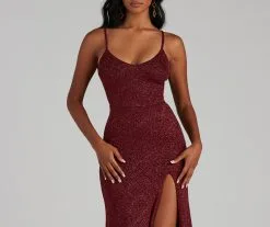 Windsor. Keira Glitter Knit High Slit Formal Dress -Bridal Dresses popular shop 05002 2046 3 72fa5454 9c13 440f 8119 44279e1a90c6