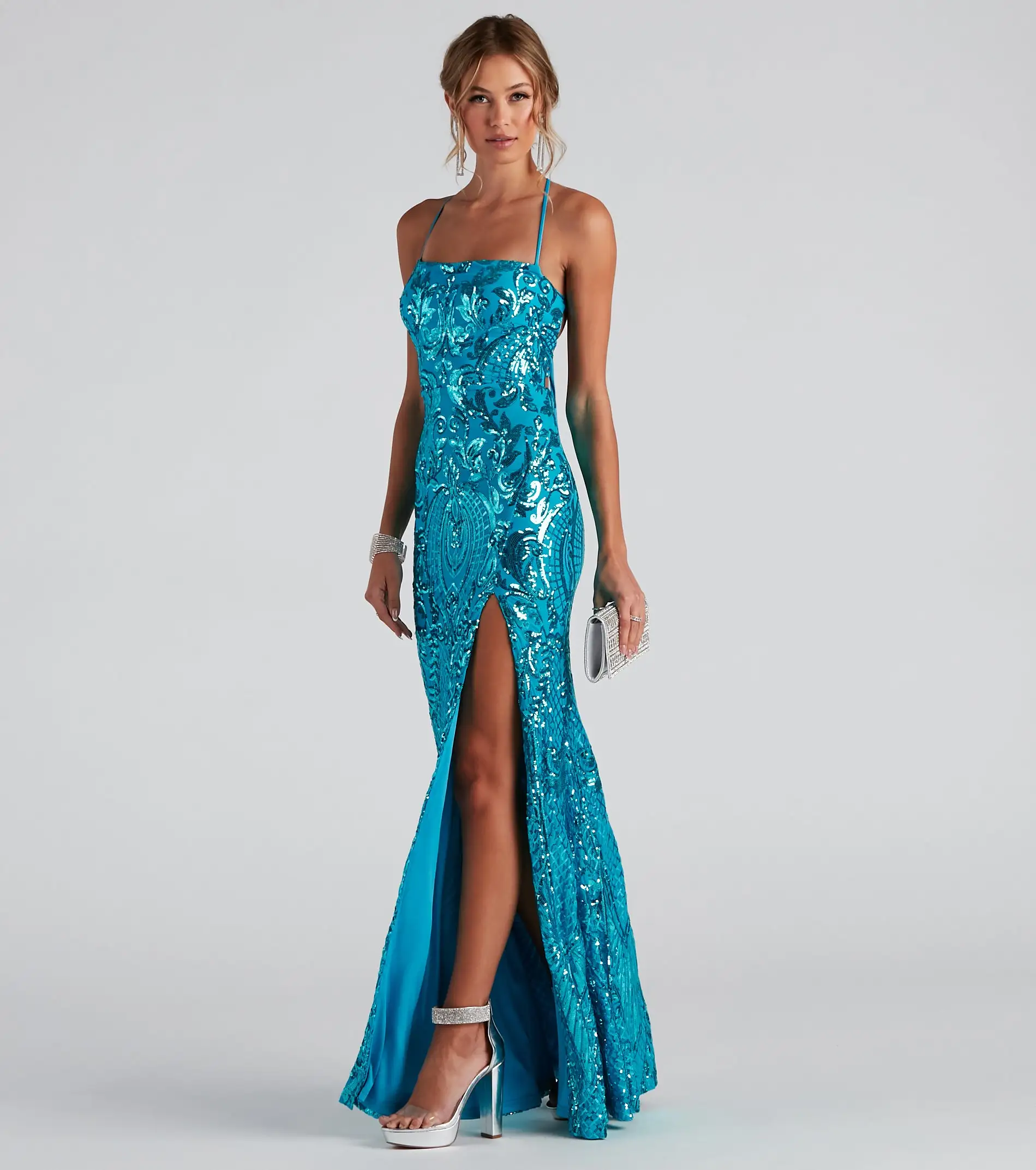 Windsor. Rowena Sequin Mermaid Dress 18 Windsor. Rowena Sequin Mermaid Dress - Image 16