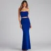 Windsor. Lolinda Formal Crepe Cutout Long Dress -Bridal Dresses popular shop 05002 2144 1