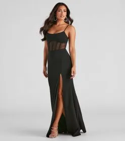 Windsor. Christy Formal Corset Long Dress