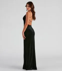 Windsor. Vega Formal High Slit Velvet Dress 15 Windsor. Vega Formal High Slit Velvet Dress -Bridal Dresses popular shop 05002 2423 2