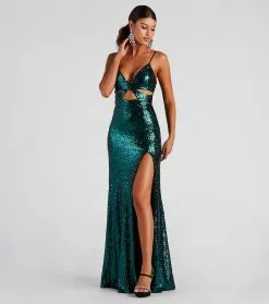 Windsor. Selene Formal Sequin A-Line Dress