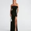 Windsor. Jaime Feather Trim Velvet Mermaid Dress 2 Windsor. Jaime Feather Trim Velvet Mermaid Dress -Bridal Dresses popular shop 05002 2608 1
