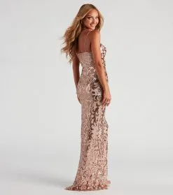 Windsor. Leah Formal Sequin Mesh Long Dress -Bridal Dresses popular shop 05002 2641 2 5d6bcbf4 6f9e 40d6 a202 84e1481fb68b